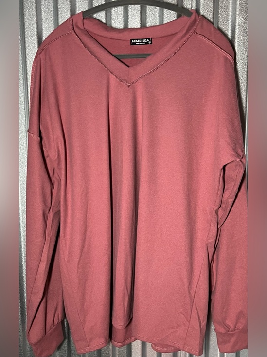 HEIMISH USA Tops - Heimish USA V-Neck Oversized Long Sleeve Top 3X NWOT